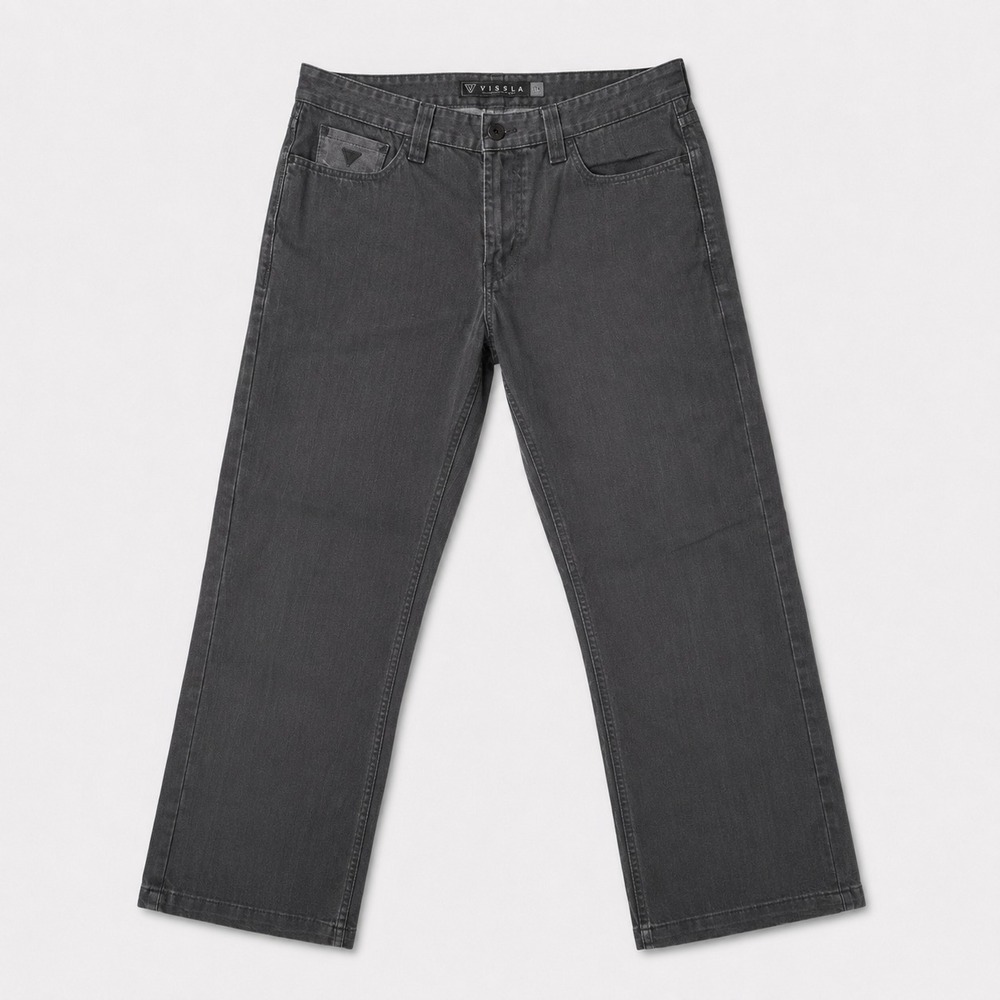 GUESS 1981 Desmond Relaxed Straight Jeans Mens 36x32 Black Denim Pants